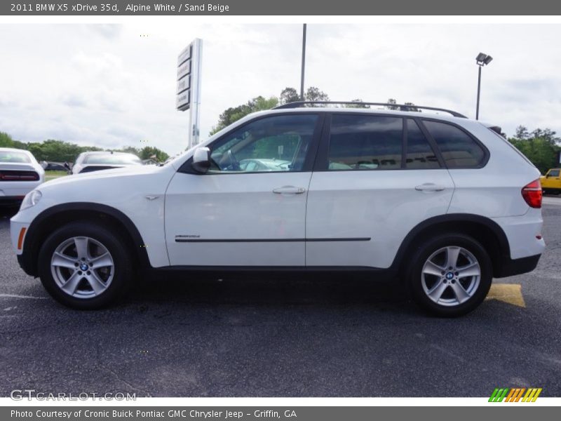 Alpine White / Sand Beige 2011 BMW X5 xDrive 35d