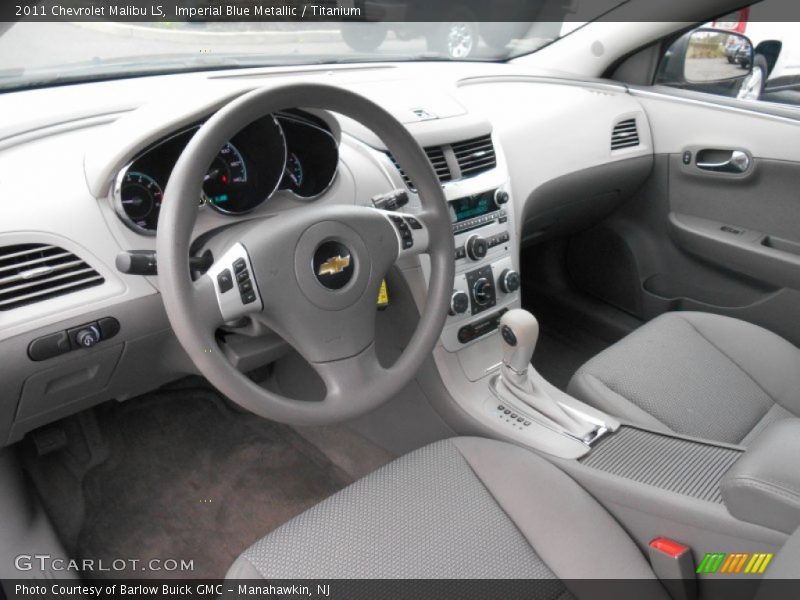 Imperial Blue Metallic / Titanium 2011 Chevrolet Malibu LS