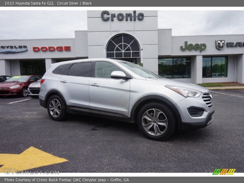 Circuit Silver / Black 2013 Hyundai Santa Fe GLS