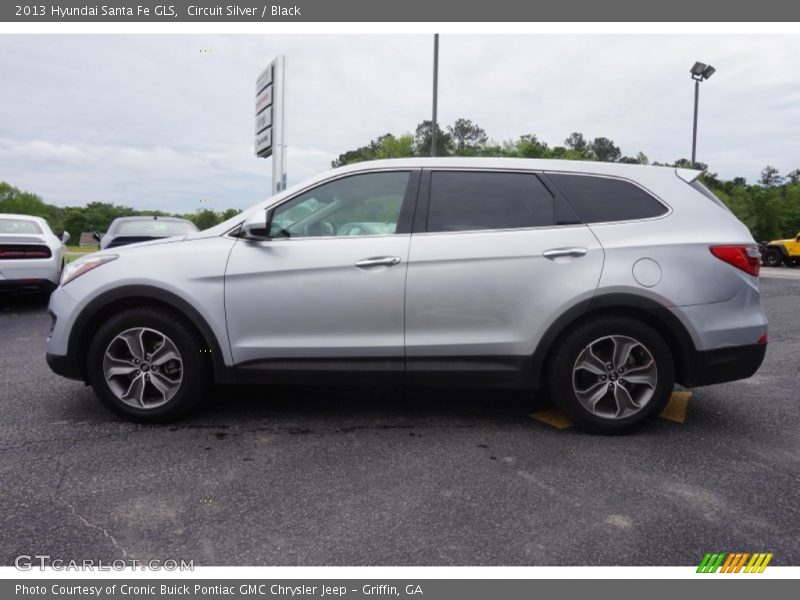 Circuit Silver / Black 2013 Hyundai Santa Fe GLS