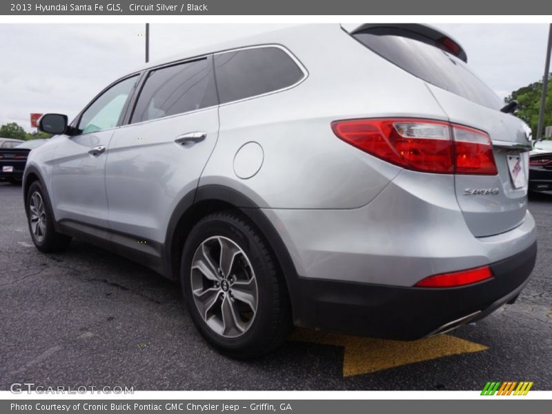 Circuit Silver / Black 2013 Hyundai Santa Fe GLS