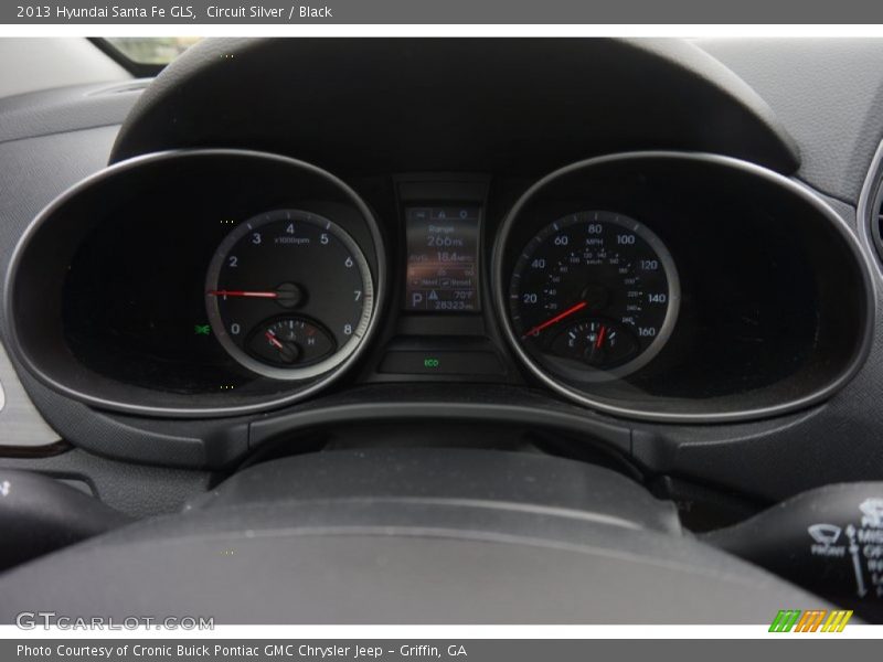 Circuit Silver / Black 2013 Hyundai Santa Fe GLS