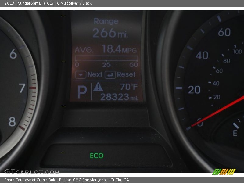 Circuit Silver / Black 2013 Hyundai Santa Fe GLS