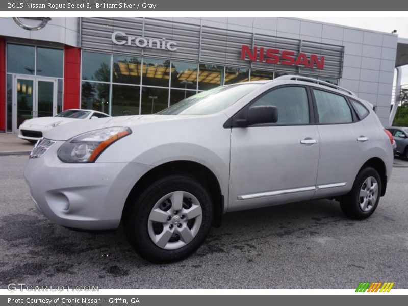 Brilliant Silver / Gray 2015 Nissan Rogue Select S