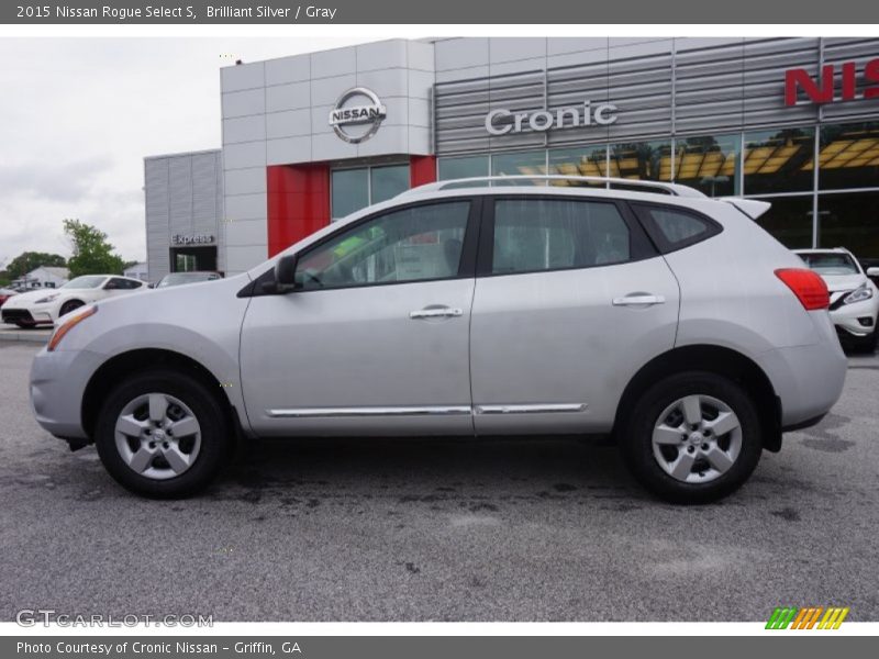 Brilliant Silver / Gray 2015 Nissan Rogue Select S
