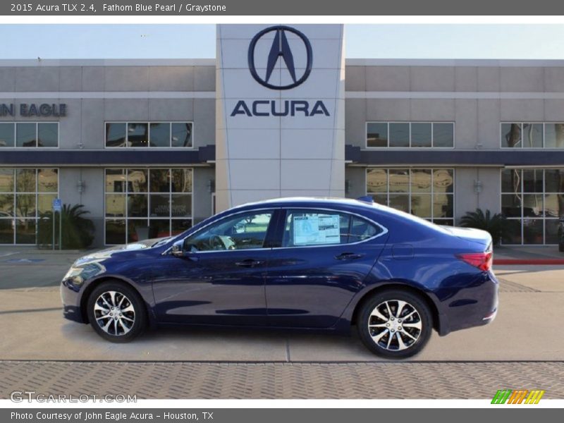 Fathom Blue Pearl / Graystone 2015 Acura TLX 2.4