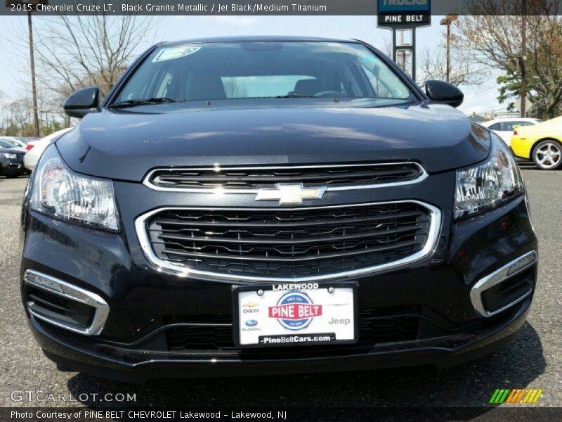 Black Granite Metallic / Jet Black/Medium Titanium 2015 Chevrolet Cruze LT