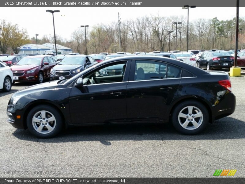 Black Granite Metallic / Jet Black/Medium Titanium 2015 Chevrolet Cruze LT