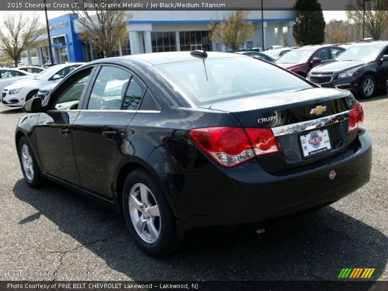 Black Granite Metallic / Jet Black/Medium Titanium 2015 Chevrolet Cruze LT