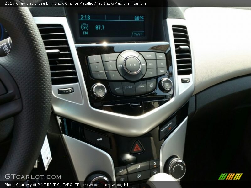 Black Granite Metallic / Jet Black/Medium Titanium 2015 Chevrolet Cruze LT