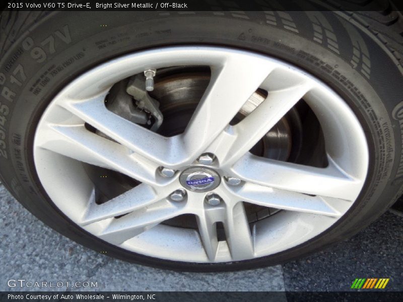 Bright Silver Metallic / Off-Black 2015 Volvo V60 T5 Drive-E