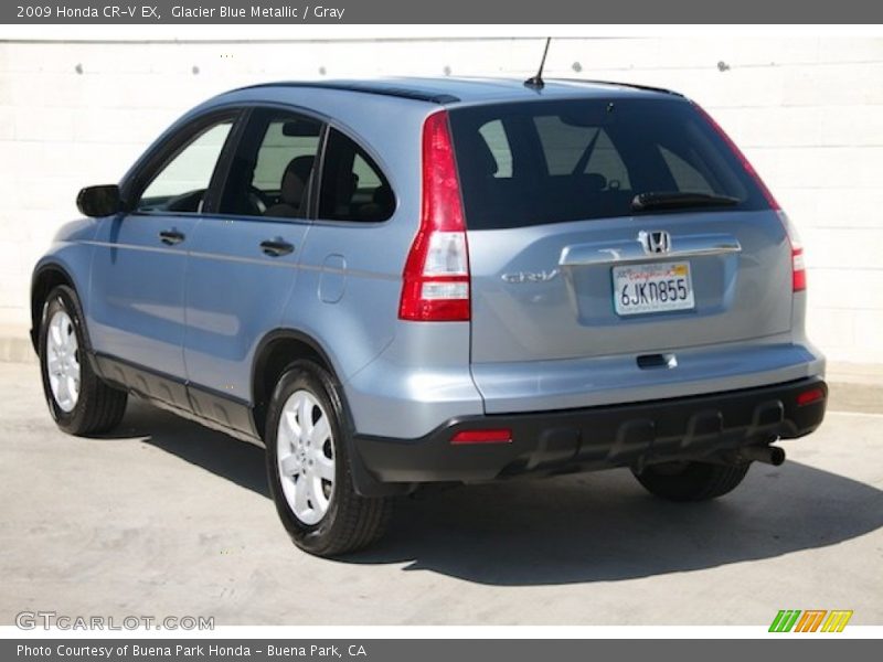 Glacier Blue Metallic / Gray 2009 Honda CR-V EX