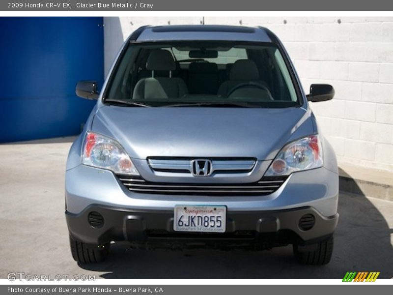 Glacier Blue Metallic / Gray 2009 Honda CR-V EX