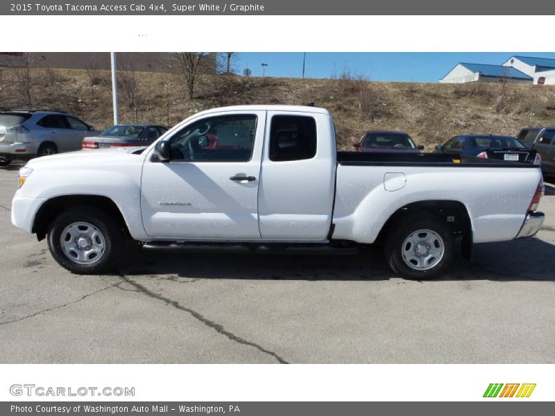 Super White / Graphite 2015 Toyota Tacoma Access Cab 4x4