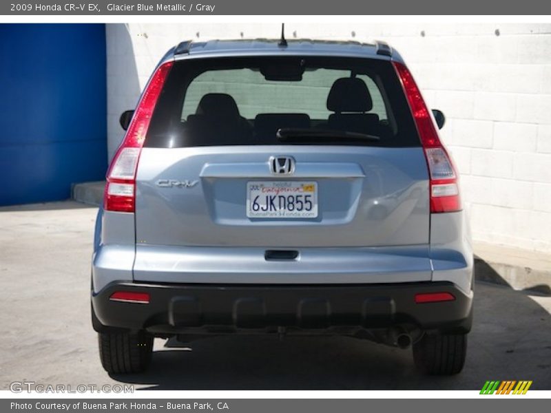 Glacier Blue Metallic / Gray 2009 Honda CR-V EX