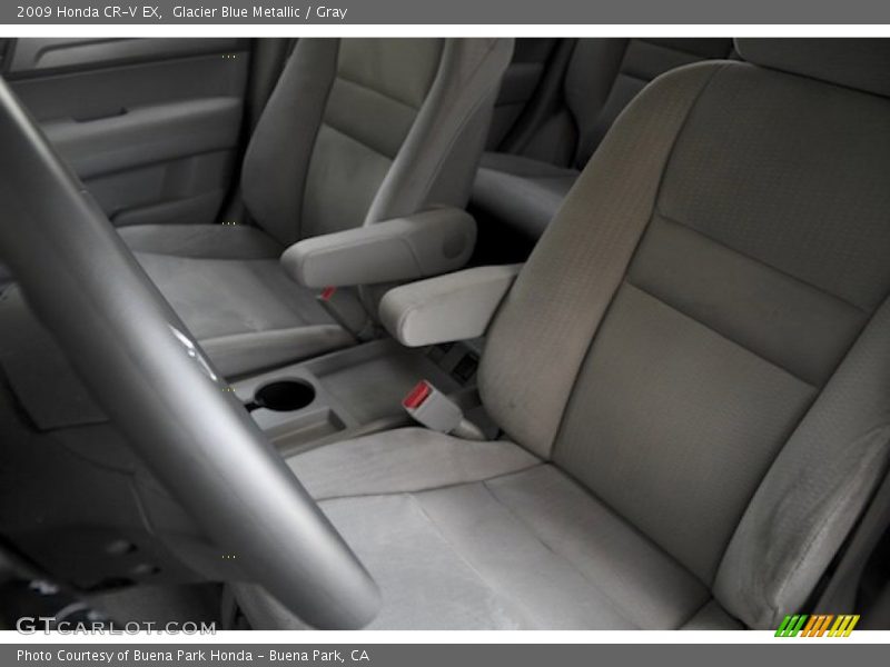 Glacier Blue Metallic / Gray 2009 Honda CR-V EX