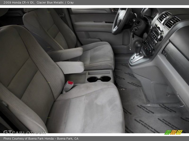 Glacier Blue Metallic / Gray 2009 Honda CR-V EX