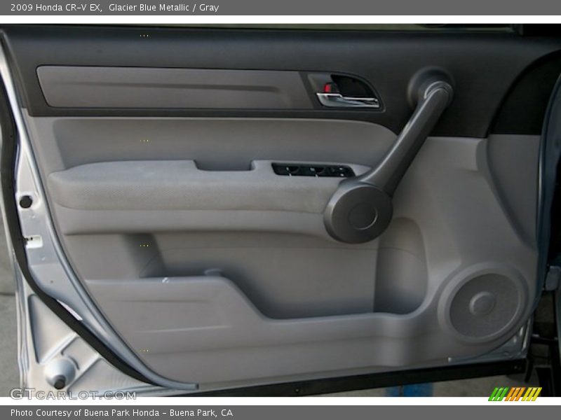 Glacier Blue Metallic / Gray 2009 Honda CR-V EX