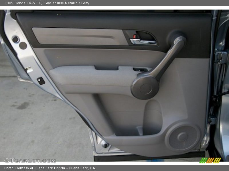 Glacier Blue Metallic / Gray 2009 Honda CR-V EX