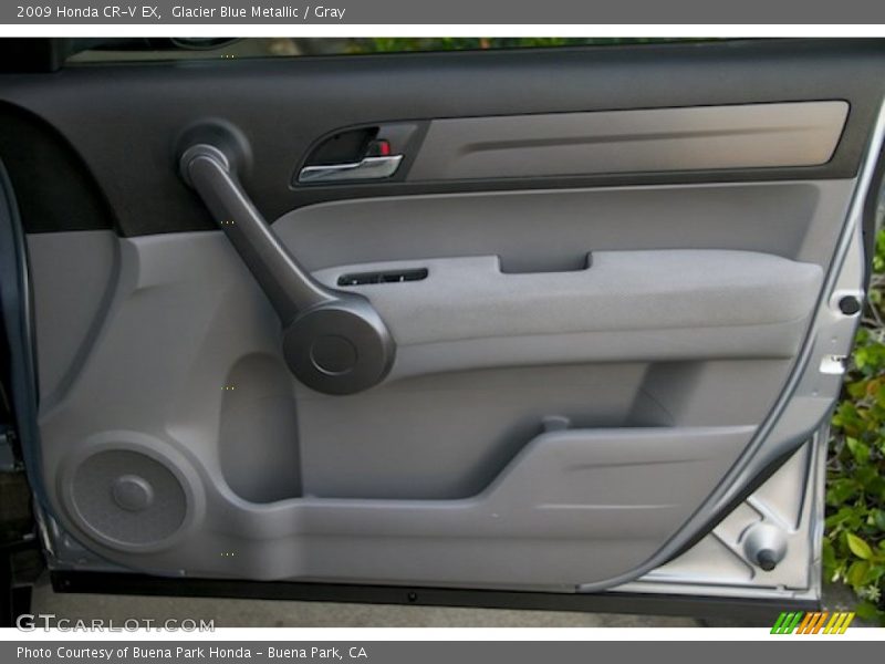 Glacier Blue Metallic / Gray 2009 Honda CR-V EX
