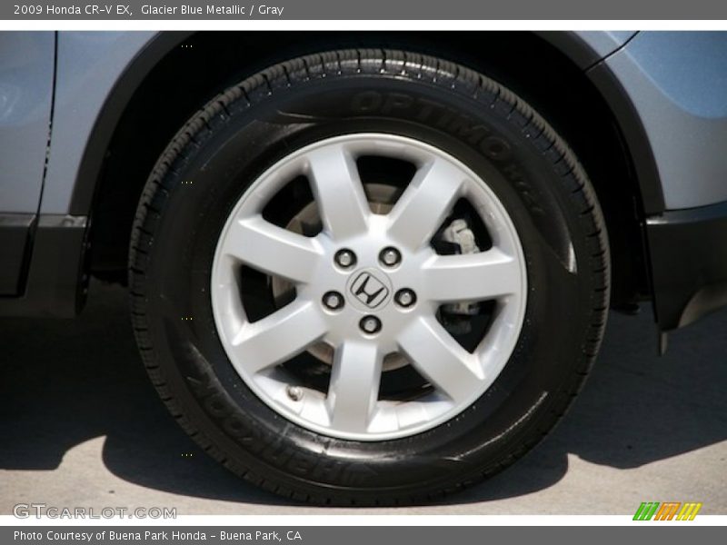 Glacier Blue Metallic / Gray 2009 Honda CR-V EX