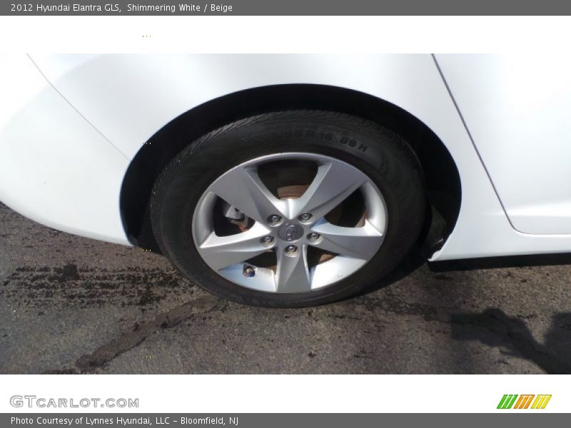 Shimmering White / Beige 2012 Hyundai Elantra GLS