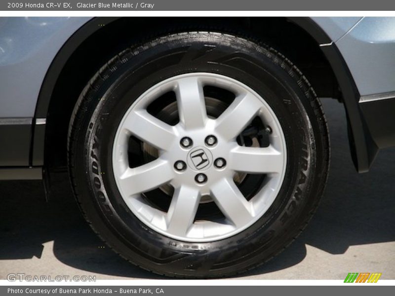 Glacier Blue Metallic / Gray 2009 Honda CR-V EX