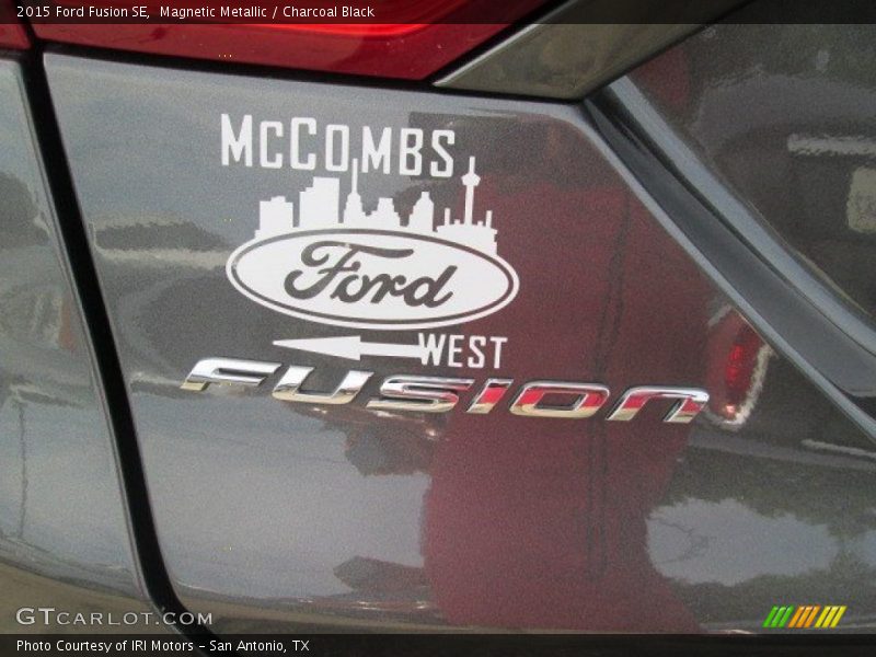 Magnetic Metallic / Charcoal Black 2015 Ford Fusion SE