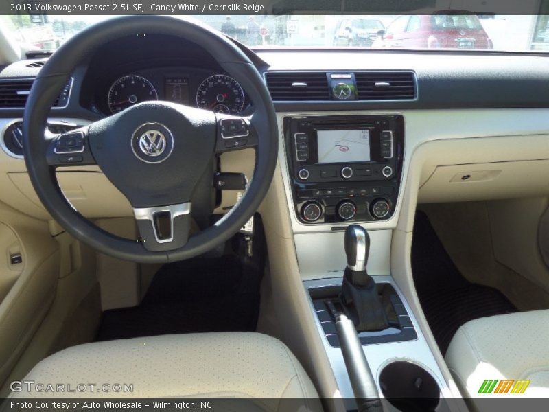Candy White / Cornsilk Beige 2013 Volkswagen Passat 2.5L SE