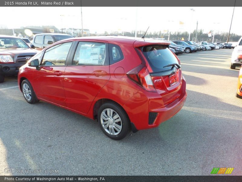 Milano Red / Black 2015 Honda Fit LX