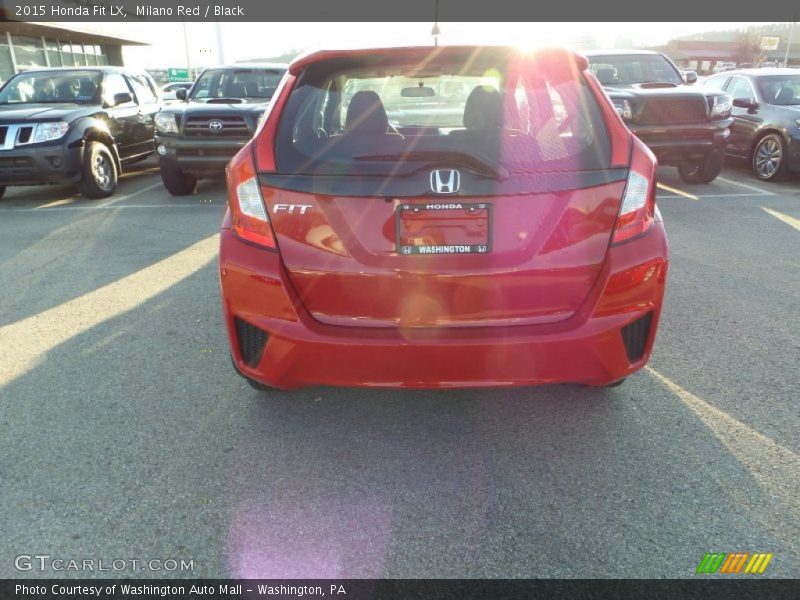 Milano Red / Black 2015 Honda Fit LX