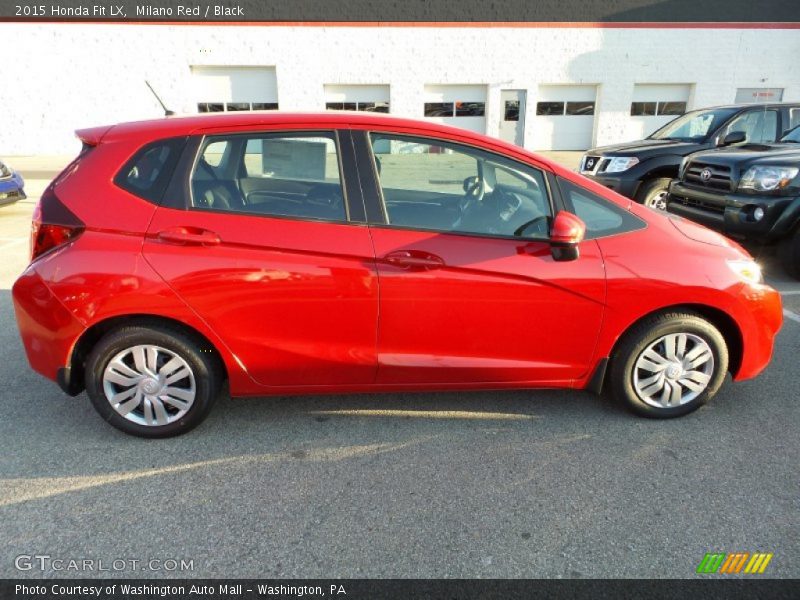 Milano Red / Black 2015 Honda Fit LX