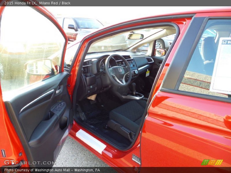 Milano Red / Black 2015 Honda Fit LX