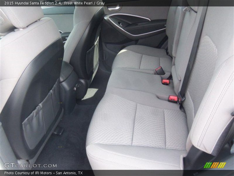 Frost White Pearl / Gray 2015 Hyundai Santa Fe Sport 2.4