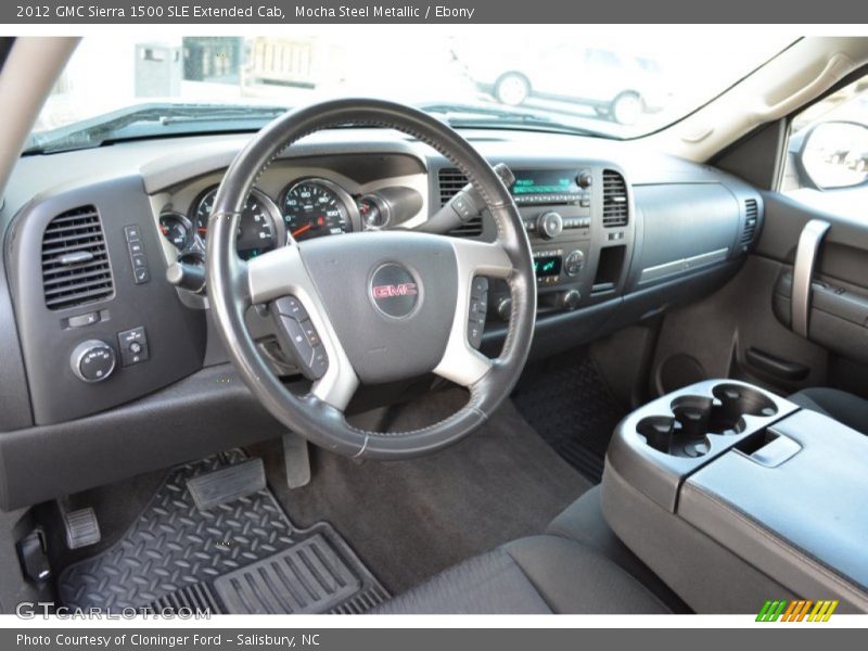 Mocha Steel Metallic / Ebony 2012 GMC Sierra 1500 SLE Extended Cab