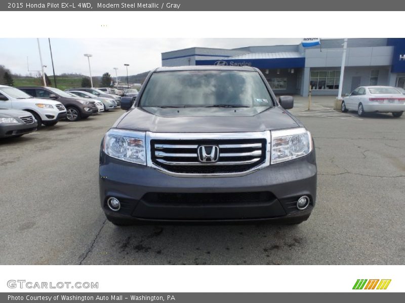 Modern Steel Metallic / Gray 2015 Honda Pilot EX-L 4WD