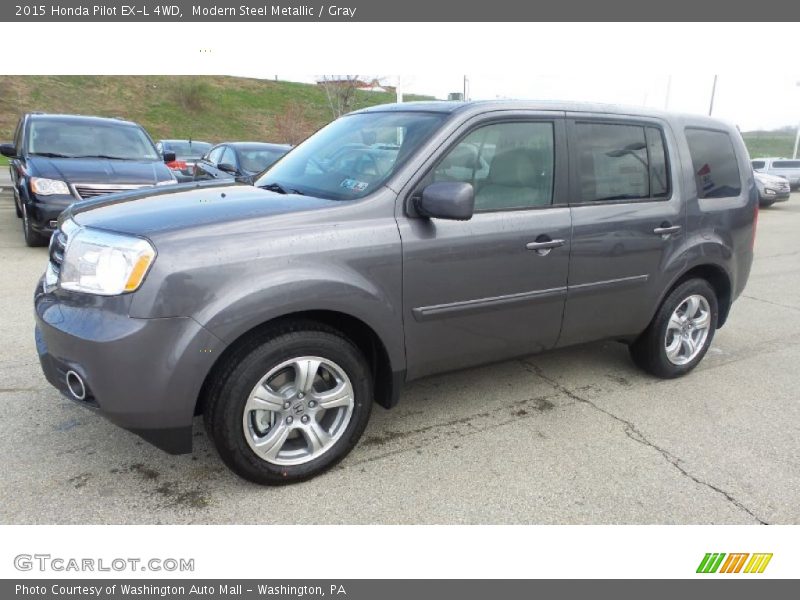 Modern Steel Metallic / Gray 2015 Honda Pilot EX-L 4WD