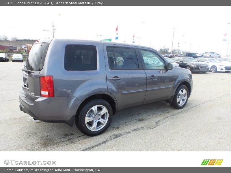 Modern Steel Metallic / Gray 2015 Honda Pilot EX-L 4WD