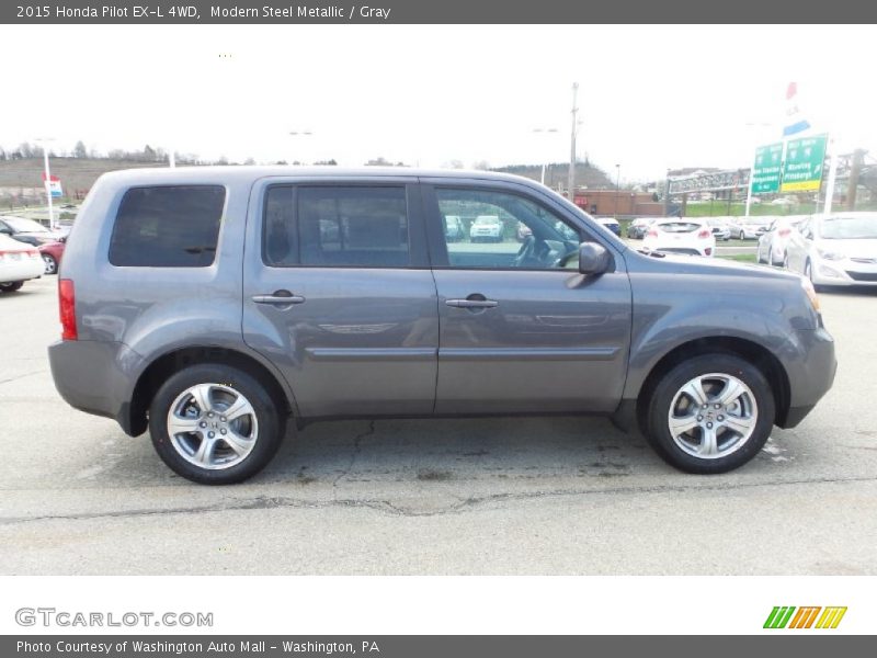Modern Steel Metallic / Gray 2015 Honda Pilot EX-L 4WD