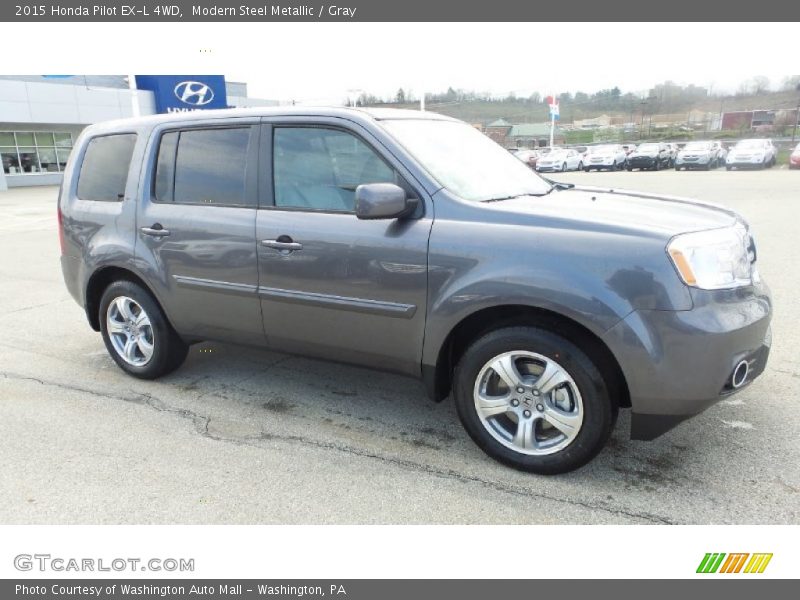 Modern Steel Metallic / Gray 2015 Honda Pilot EX-L 4WD
