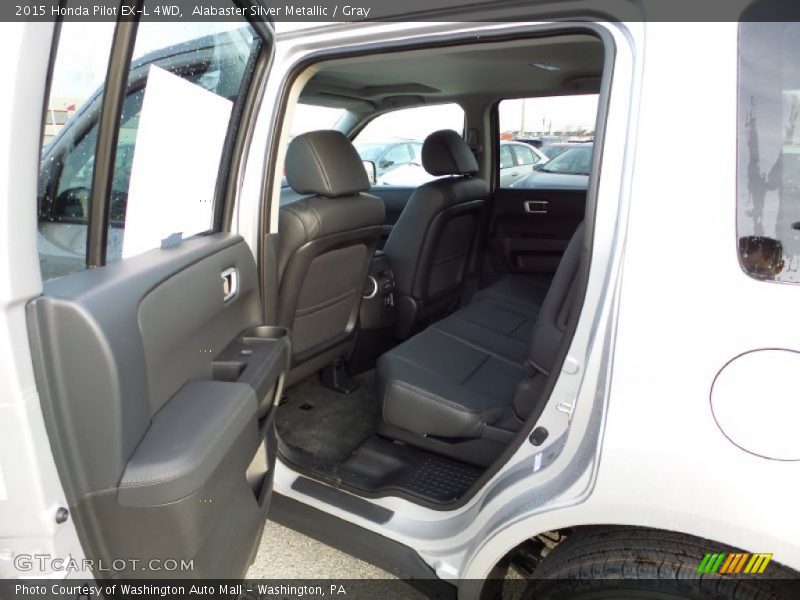 Alabaster Silver Metallic / Gray 2015 Honda Pilot EX-L 4WD