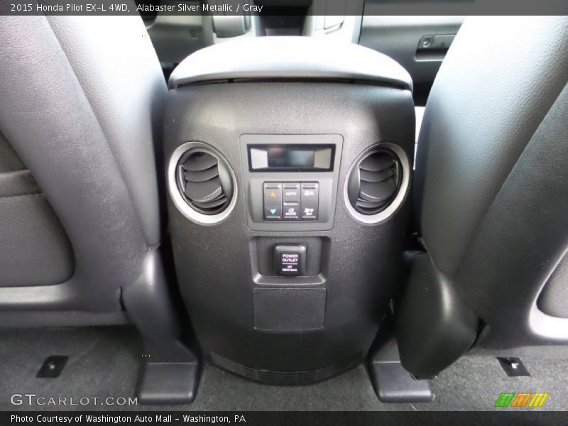 Alabaster Silver Metallic / Gray 2015 Honda Pilot EX-L 4WD