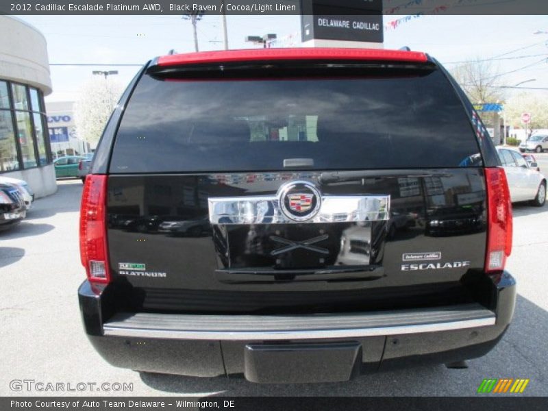 Black Raven / Cocoa/Light Linen 2012 Cadillac Escalade Platinum AWD