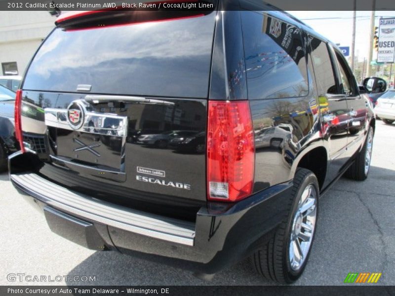 Black Raven / Cocoa/Light Linen 2012 Cadillac Escalade Platinum AWD