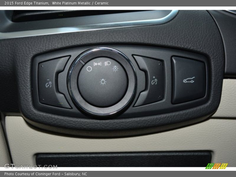 White Platinum Metallic / Ceramic 2015 Ford Edge Titanium