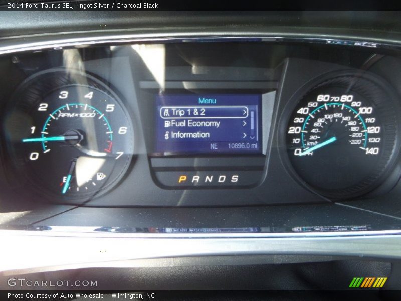 Ingot Silver / Charcoal Black 2014 Ford Taurus SEL