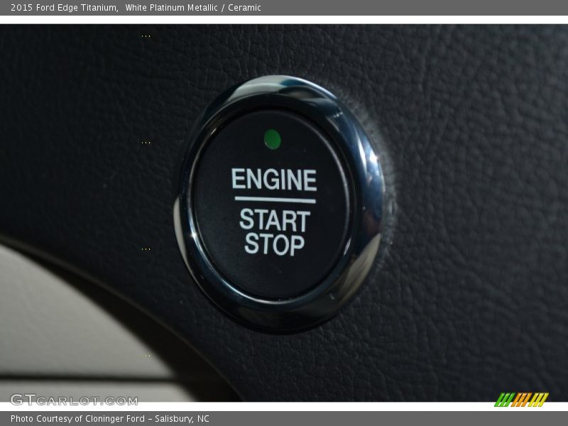 White Platinum Metallic / Ceramic 2015 Ford Edge Titanium