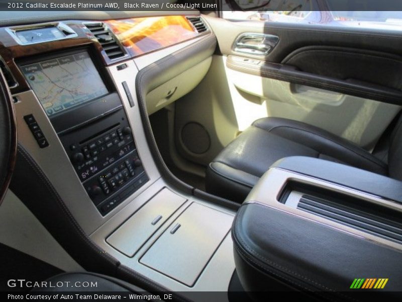 Black Raven / Cocoa/Light Linen 2012 Cadillac Escalade Platinum AWD
