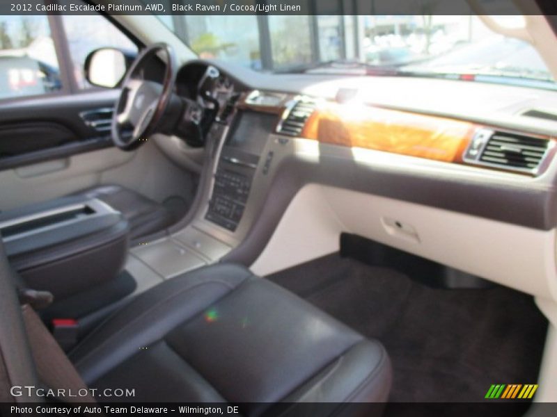 Black Raven / Cocoa/Light Linen 2012 Cadillac Escalade Platinum AWD