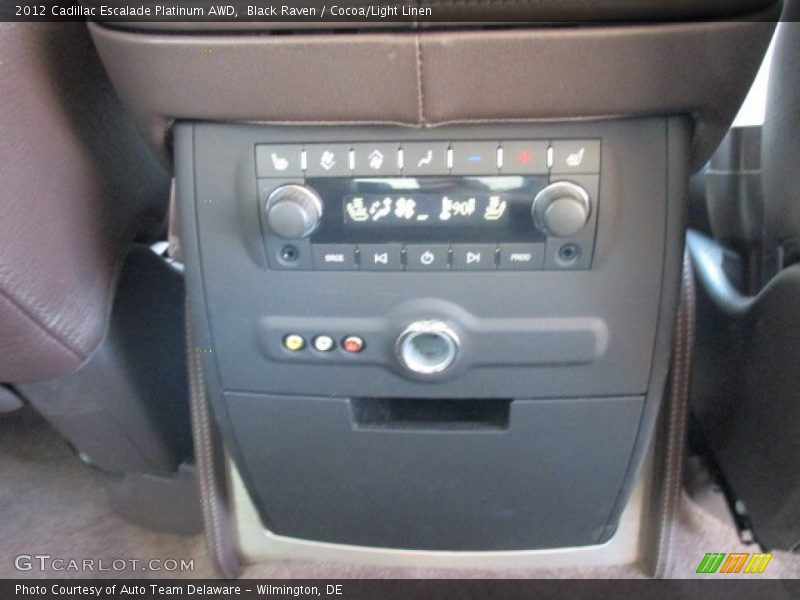 Black Raven / Cocoa/Light Linen 2012 Cadillac Escalade Platinum AWD
